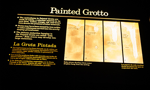 Painted grotto plaque